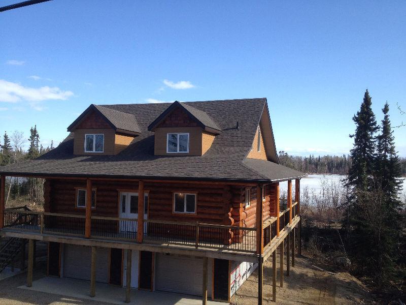 NEW LAKESIDE LOG HOME $455000.00 GST Included