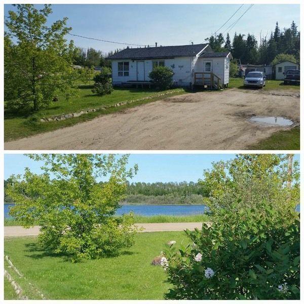 Beautiful lake front lot & older home for sale