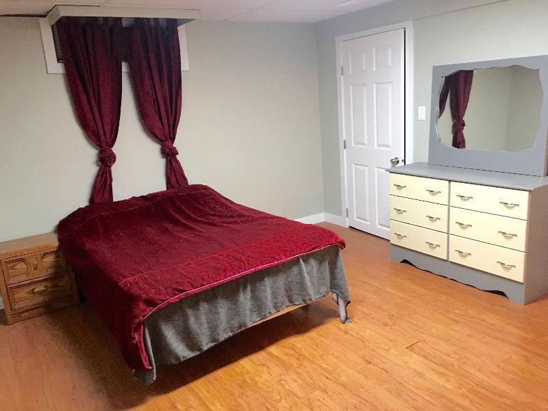 Very large bedroom for rent - Has semi pivate bathroom and den