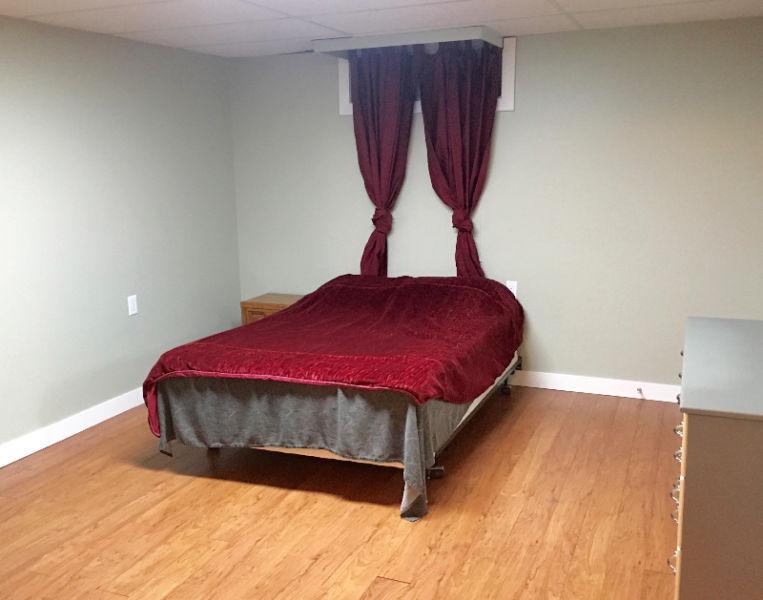 Very large bedroom for rent - Has semi pivate bathroom and den