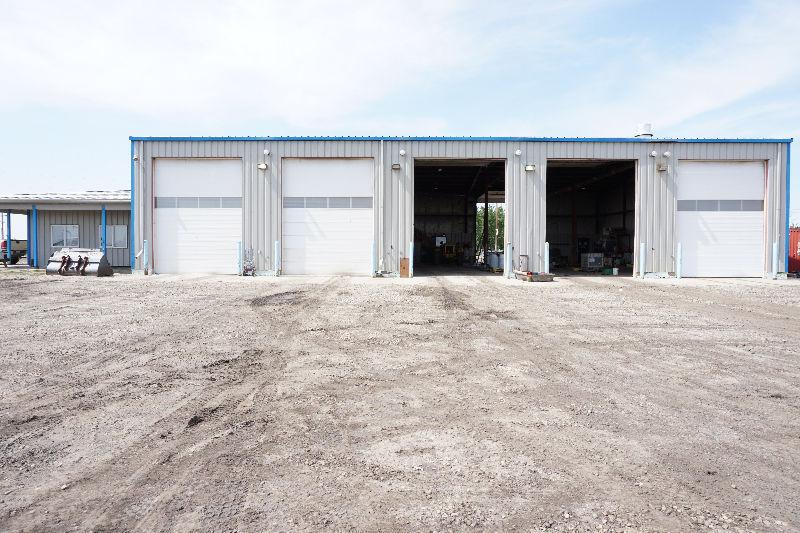 ***FOR SALE INDUSTRIAL SHOP & LAND WITH HIGHWAY EXPOSURE***