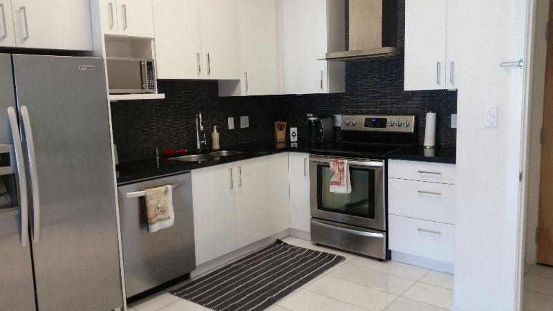 Student terms for quiet, furnished marina view 2 br condo