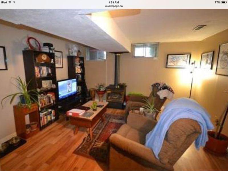 2 Bedroom basement suite in Foothills. Avail Nov 1st