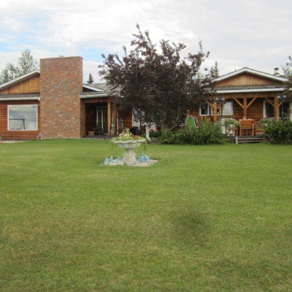 231 Acres with 2600 sq ft. Ranch Style Home 12 km to Vanderhoof