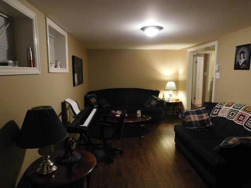 Spacious and bright basement apartment, avail Nov 1