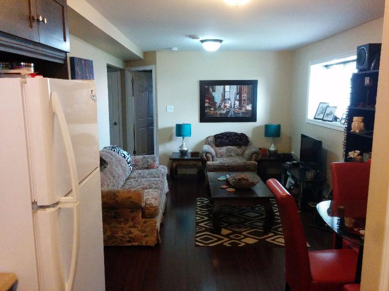 2-bedroom basement apartment available November 1st