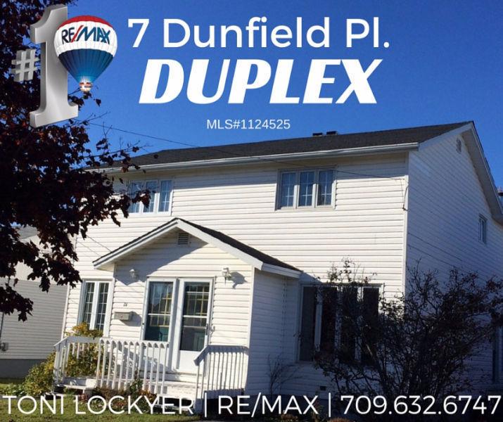 #DUPLEX 7 Dunfield Pl. #CornerBrook #ToniLockyer #Remax