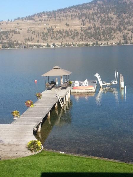 Furnished and Equipped lakefront home with dock - Available Now!